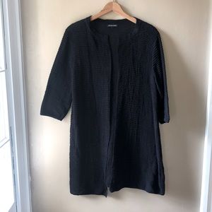 Black long cardigan